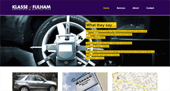 Desktop Screenshot of klasse-of-fulham.co.uk